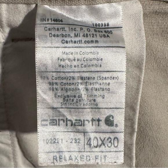 Carhartt Relaxed Fit Straight Leg Utility Pants in Tan - Picture 5 of 8